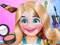 البنت المشاغبة في محل المكياج
