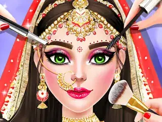 تلبيس ومكياج العروسة الهندية واخواتها