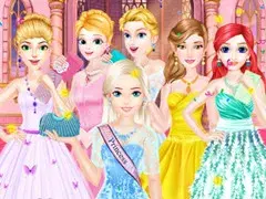 تلبيس الأميرة لحفلةالرقص