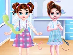 تلبيس بنات فساتين اطفال