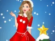 تلبيس باربي الكريسماس
