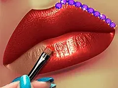 مكياج احمر شفايف 2