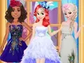 تلبيس فساتين الاميرات