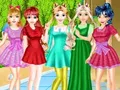 تلبيس خمس بنات صديقات في المدرسة